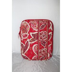 Vera Bradley Rosie Posies Tablet e-Reader Pouch Retired 2012 Red Floral Paisley